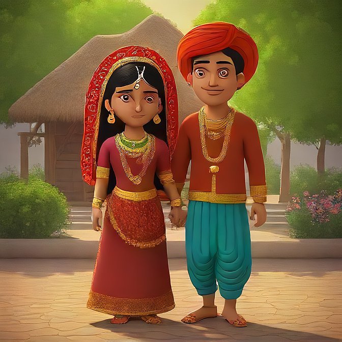 3D cartoon character art